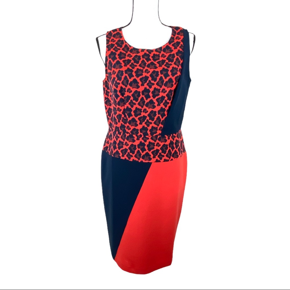 Ann Taylor Sleeveless Animal Print Sheath Dress